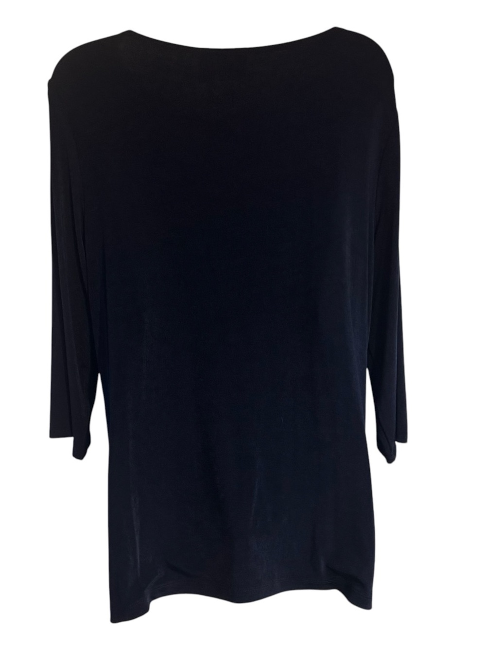 Chico's Navy Tunic w/Gold Stud Trim *TRAVELERS COLLECTION* LARGE/XLARGE #3 - Picture 5 of 8